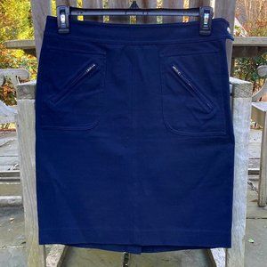 Lauren Ralph Lauren Petite Navy Blue Pencil Skirt - Size 8P